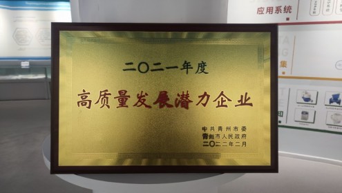 山東濰微科技榮獲2021“高質(zhì)量發(fā)展?jié)摿ζ髽I(yè)”稱號(hào) 高質(zhì)量發(fā)展是企業(yè)成長主線